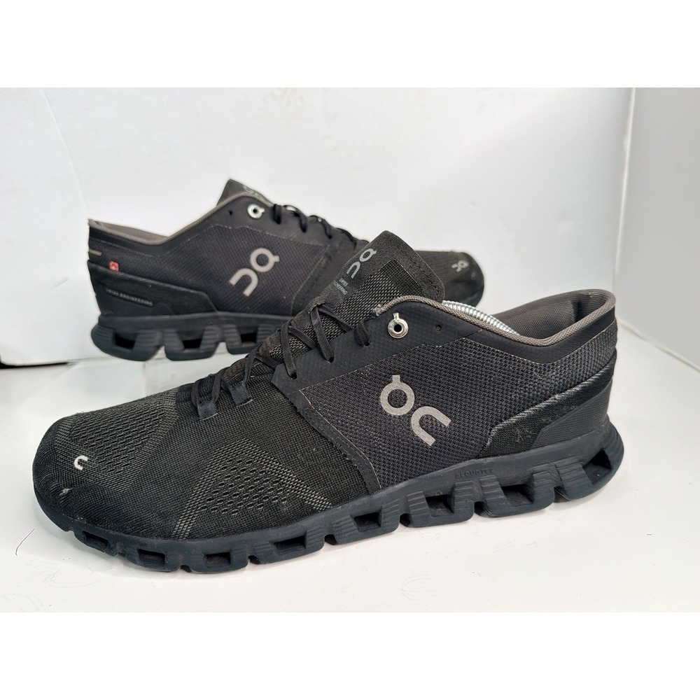 On Cloud Mens 12.5 Black Running Shoes CloudTec Lightweight Sneakers